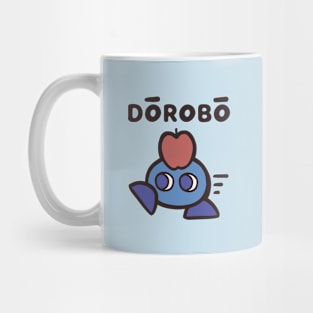 DOROBO - Cryptic Nihongo - Cartoon Thief with Japanese Mug